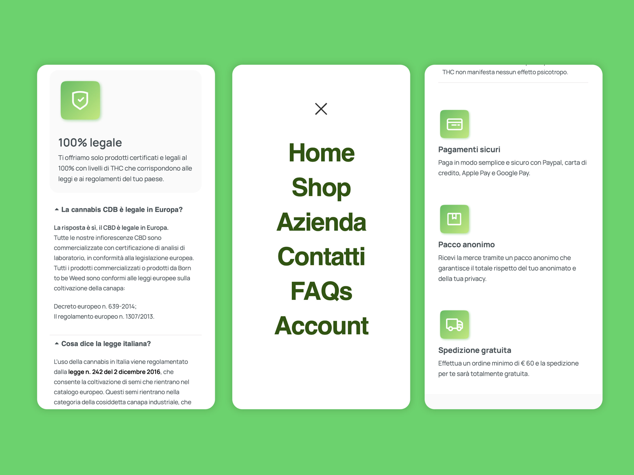 FAQ menu e icone su wordpress