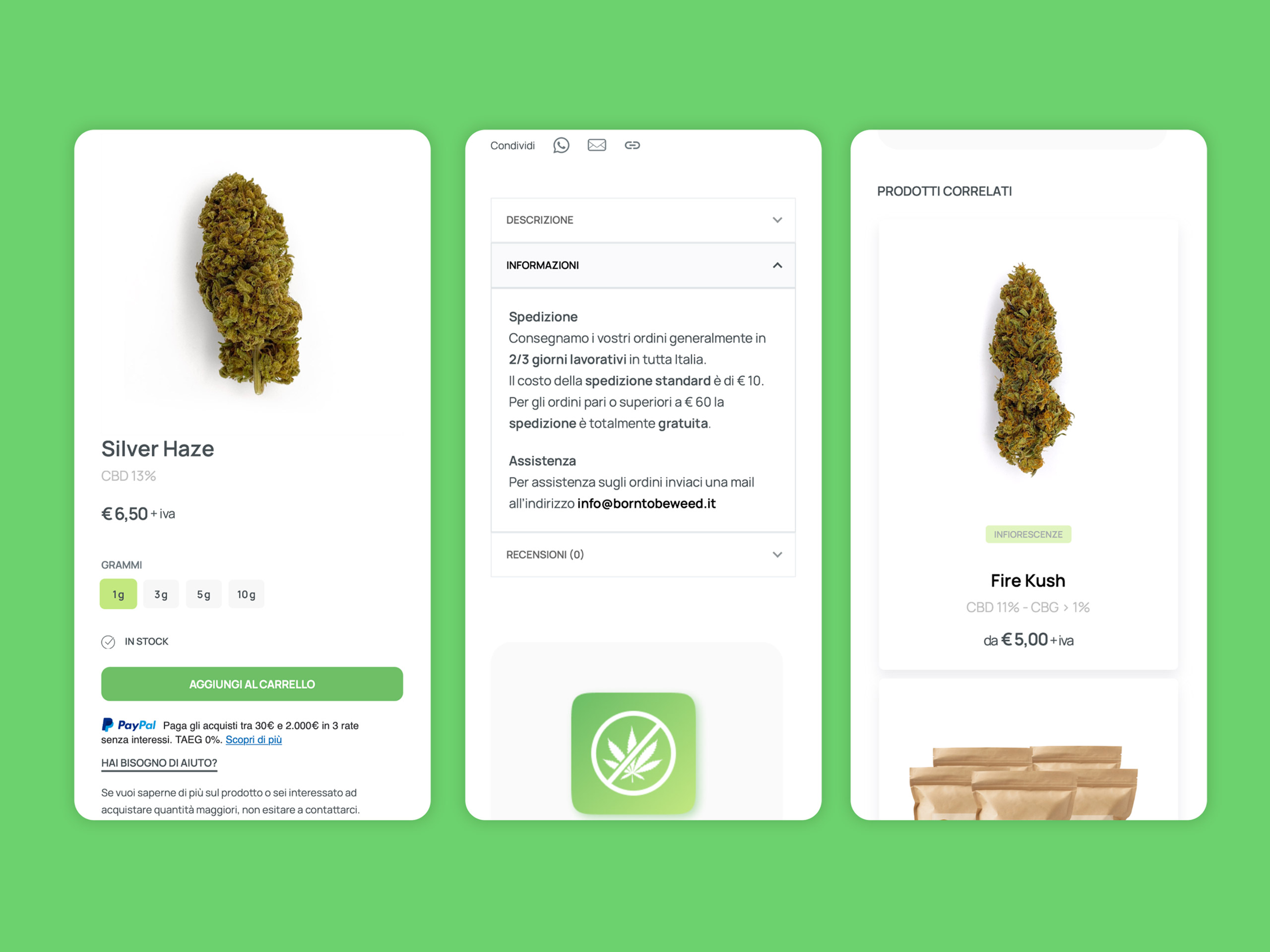 Design prodotto woocommerce