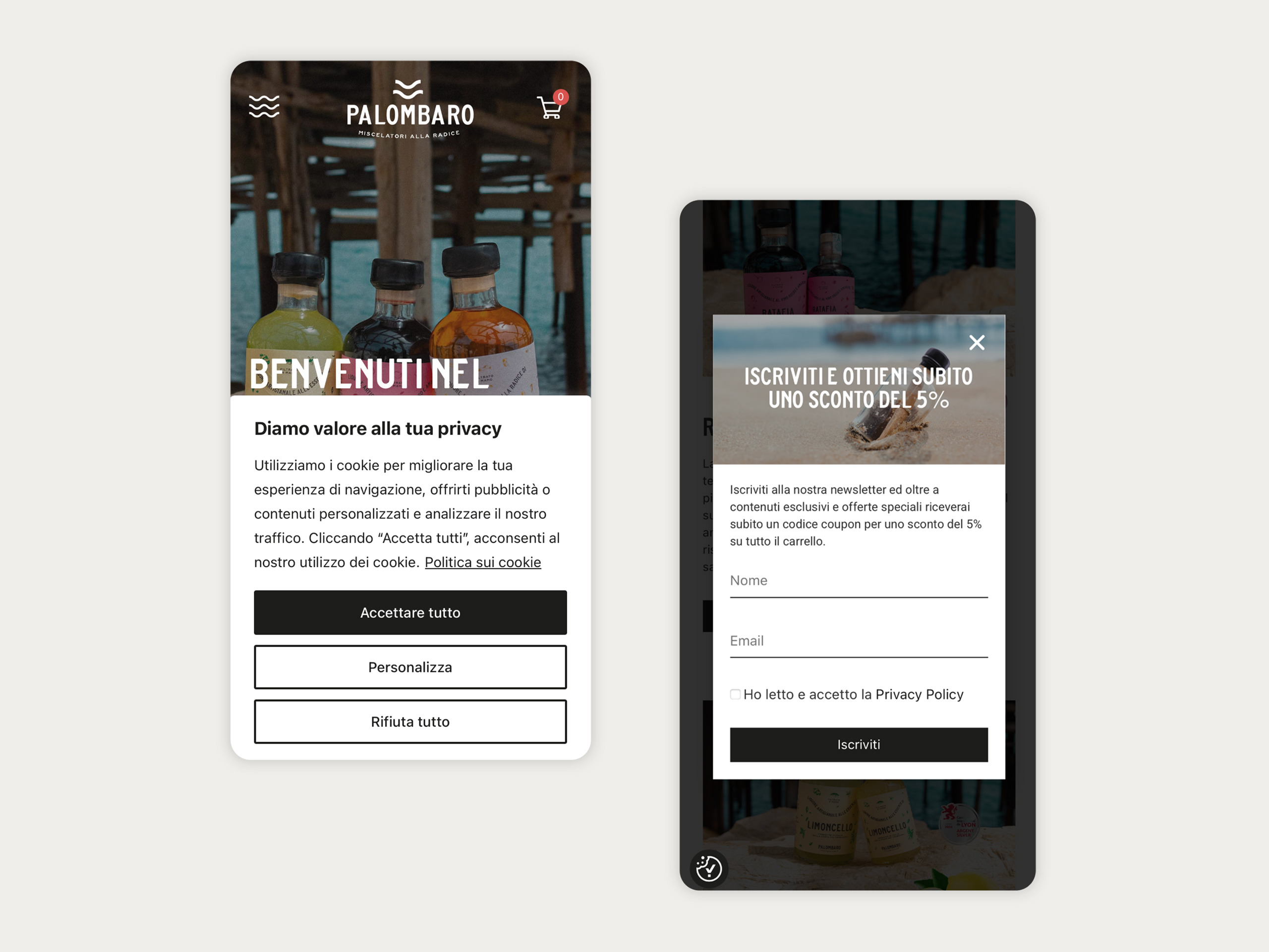 Foto e-commerce miscelatori alla radice